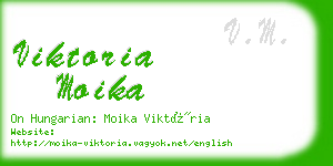 viktoria moika business card